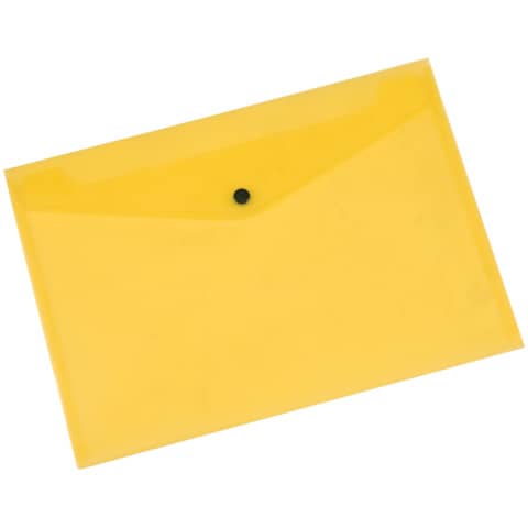 Document Holder with button Q-Connect A4+ ppl yellow