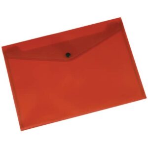 Document holder with button Q-Connect A4+ ppl red