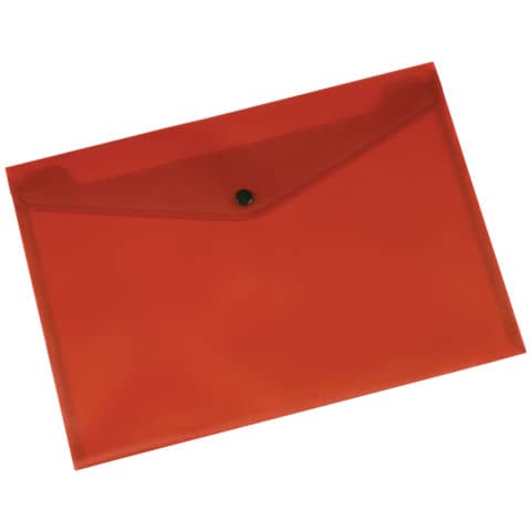 Portadocumenti con bottone Q-Connect A4+ ppl rosso