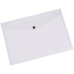 Document holder with button Q-Connect A4+ transparent ppl