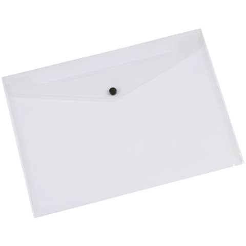 Document holder with button Q-Connect A4+ transparent ppl