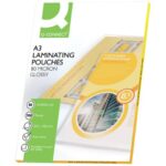 Pouches per plastificatrici Q-Connect 2x80 µm finitura lucida A3