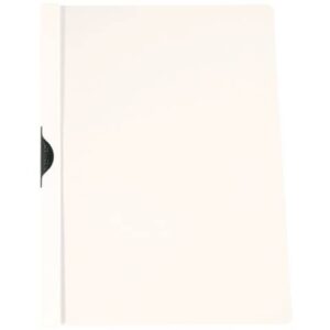 Cartellina con clip Q-Connect PVC 22x30,7 cm bianco