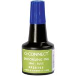 Inchiostro per timbri Q-Connect senza olio 28 ml blu