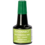 Inchiostro per timbri Q-Connect senza olio 28 ml verde