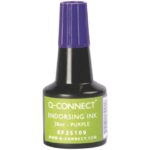 Inchiostro per timbri Q-Connect senza olio 28 ml viola