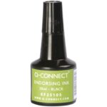 Inchiostro per timbri Q-Connect senza olio 28 ml nero