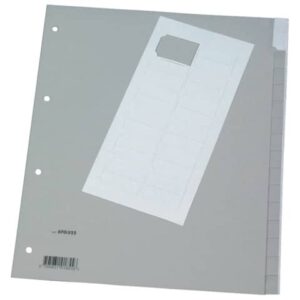 Divisore neutro Q-Connect grigio XL 24x29,7 cm ppl 15 fogli