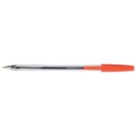 Penna a sfera Q-Connect tratto M - rosso