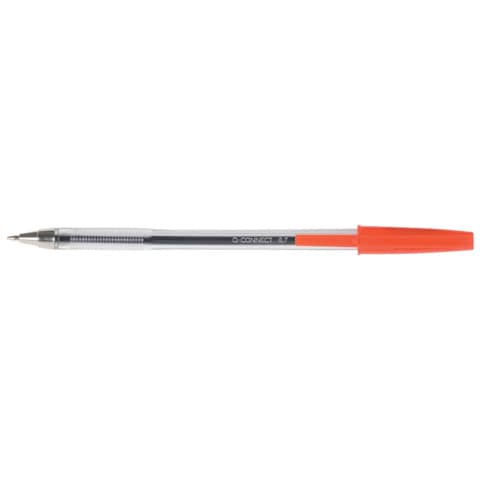 Penna a sfera Q-Connect tratto M - rosso