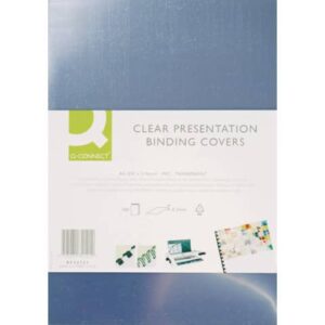 Copertina per rilegatura Q-Connect trasparente 200 µm A4