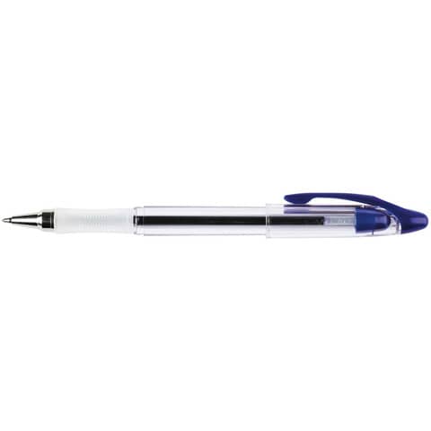 Penna a sfera Q-Connect Delta punta 0,7 mm blu