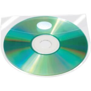 Custodia autoadesiva per CD/DVD Q-Connect 12,6x12,6 cm trasparente