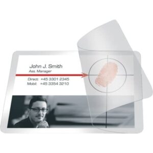 Pouches per plastificazione a freddo Q-Connect per carte di credito f.to