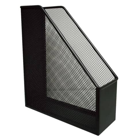 Portariviste in metallo Q-Connect 9,5x29,5x25,8 cm nero