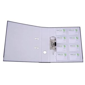 Busta perforata per biglietti da visita Q-Connect A4 trasparente