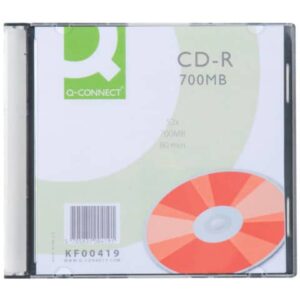 CD-R Q-Connect Slimline Jewel Case 700 MB 80 min 52X