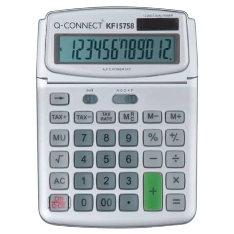 Calcolatrice solare da tavolo Q-Connect L - 12 cifre