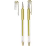 Pentel Gel Hybrid grip rollerball pen Metallic 0.8 mm gold