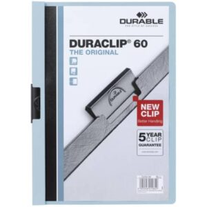 Cartellina con clip Durable DURACLIP® A4 - dorso 6 mm - capacità 60 fogli