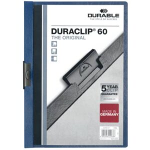 Cartellina con clip Durable DURACLIP® A4 - dorso 6 mm - capacità 60 fogli