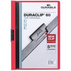 Cartellina con clip Durable DURACLIP® A4 - dorso 6 mm - capacità 60 fogli