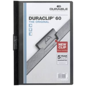 Cartellina con clip Durable DURACLIP® A4 - dorso 6 mm - capacità 60 fogli