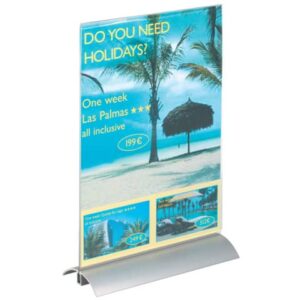 Table-top display stand DURABLE PRESENTER A4 transparent