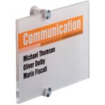 DURABLE CRYSTAL SIGN acrylic transparent 210x148 mm