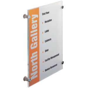 DURABLE CRYSTAL SIGN acrylic transparent 297x420 mm