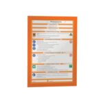 Cornici con pannello magnetico DURABLE DURAFRAME® A4 arancio 236x323mm