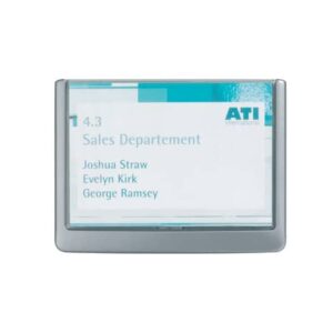 DURABLE CLICK SIGN ABS transparent/graphite 149x105,5 mm