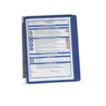 Leggio da parete DURABLE VARIO® WALL 5 pannelli A4 metallo/polipropilene blu