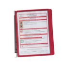 Leggio da parete DURABLE VARIO® WALL 5 pannelli A4 metallo/polipropilene rosso
