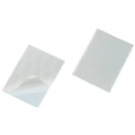 Portabiglietti da visita adesivi DURABLE POCKETFIX® 5,7x9 cm trasparente