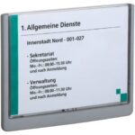 DURABLE CLICK SIGN ABS transparent/graphite A5 210x148.5 mm