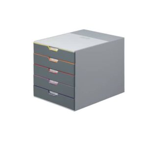 Cassettiera in plastica di alta qualità VARICOLOR® Durable 5 cassetti