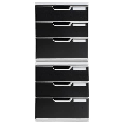 Exacompta MODULO Classic 3 drawers 28,8x35x32 cm grey/black