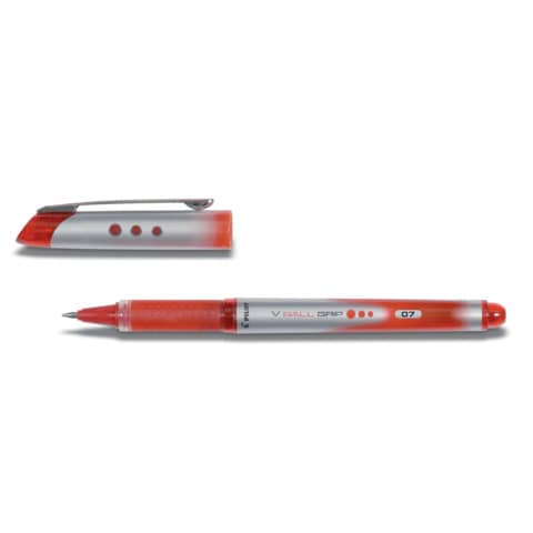 Roller a inchiostro liquido Pilot V BALL punta 0,7 mm rosso M