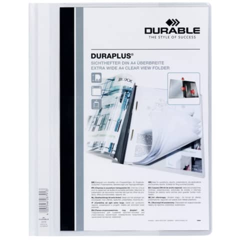 DURABLE DURAPLUS® A4 white needlepunch file folder