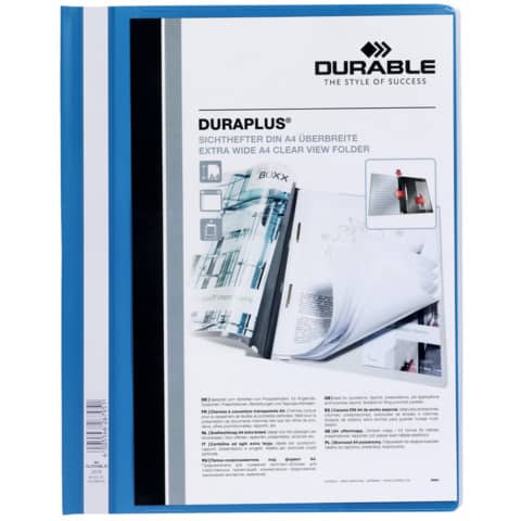 Cartellina ad aghi DURABLE DURAPLUS® A4 azzurro