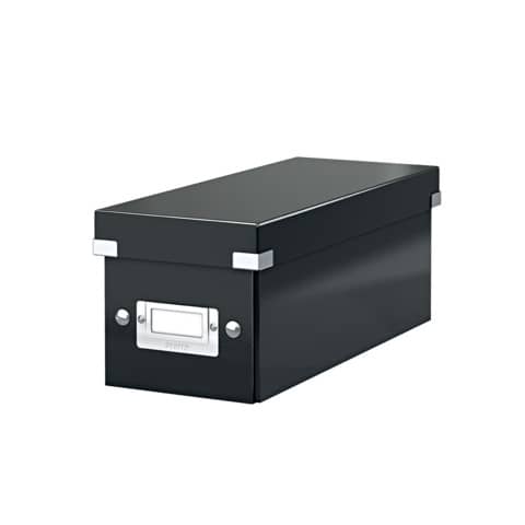 Scatola archivio per CD Leitz CLICK & STORE nero 14,3x13,6x35,2 cm