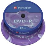 DVD+R Verbatim 16x 4.7 GB Spindle Case from