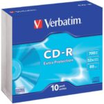 CD-R Extra Protection Verbatim 700 MB 52x Slim Case