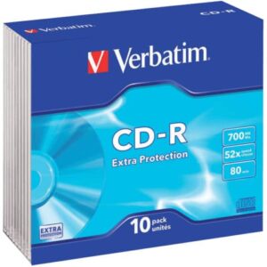 CD-R Extra Protection Verbatim 700 MB 52x Slim Case