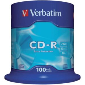CD-R Extra Protection Verbatim 700 MB 52x Spindle Case