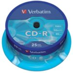 CD-R Extra Protection Verbatim 700 MB 52x Spindle Case