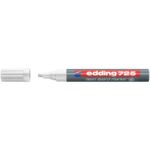 Neon marker for blackboards edding 725 chisel tip 2-5 mm white