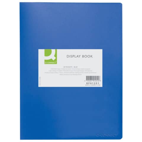 Portalistini opaco Q-Connect A4 20 buste blu