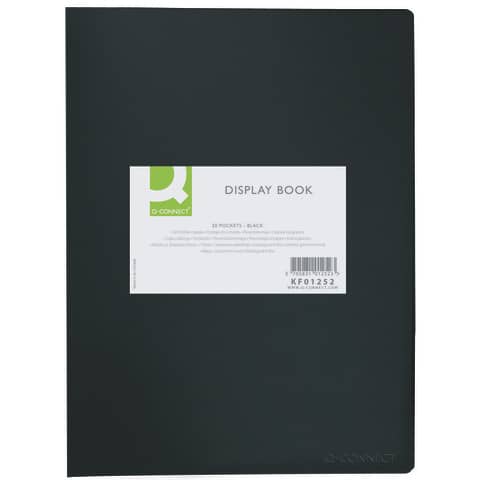 Q-Connect A4 20 envelopes black opaque holder
